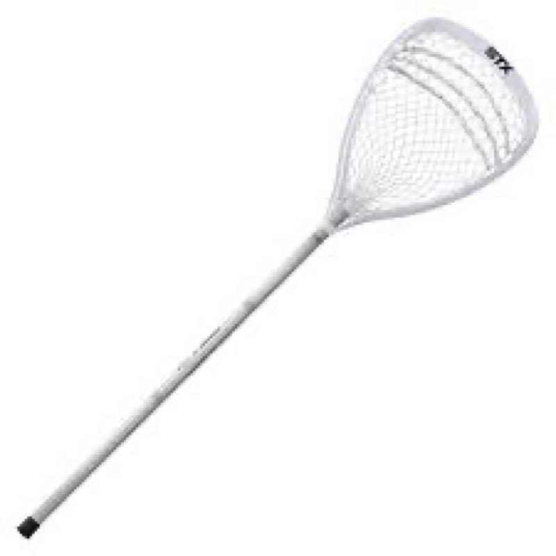 stx lacrosse shield 100 goalie complete stick white/white/platinum
