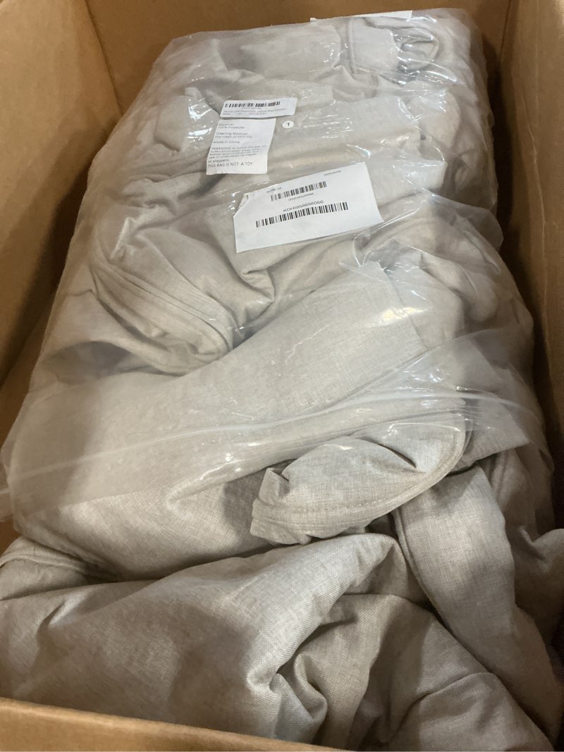 Condition photo showing Good Condition for heavy duty polyester sofa cover only replacement compatible with ikea ektorp 3 seat sofa, loveseat, armchair, sectional corner, chaise or footstool ektorp slipcover (beige polyester 2+2)