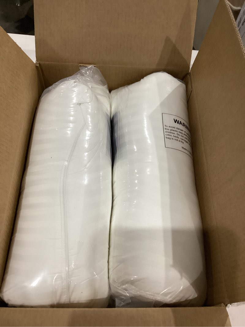 Condition photo showing New/Like New for beckham hotel collection bed pillows standard/queen size set of 2 - original soft down alternative pillow for sleeping - soft support for back, stomach or side sleepers queen / standard white