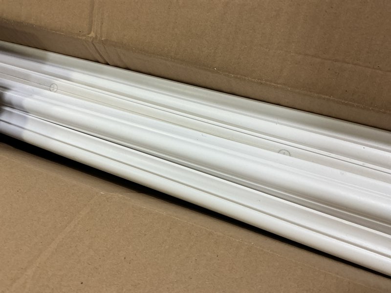 Condition photo showing Good Condition for Art3d Pre-Cut Wall Molding Set of 6 pcs, Ready-to-Assemble Wainscoting Panels for Interior Wall Décor Living Room Bedroom Accent Wall - Installed with Glue, 3 Top 3 Bottom