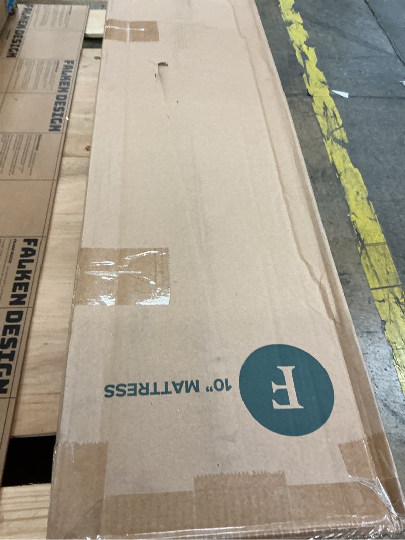 Condition photo showing New/Like New for zinus 10 inch full cooling essential memory foam mattress [newversion], fiberglass free, medium feel, breathable cooling layers, certified safe materials white full 10" cooling (new box)