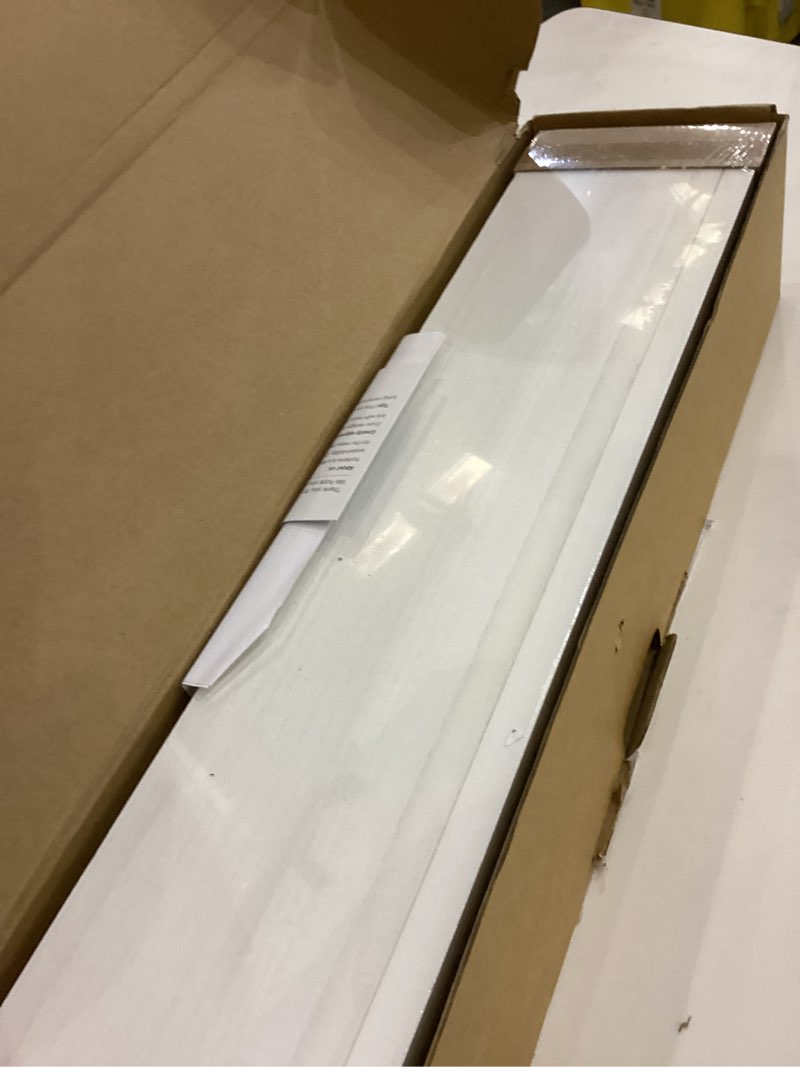 Condition photo showing New/Like New for Forbena 24 Inch Floating Nursery Book Shelves for Wall, White Kids Wall Bookshelf for Bedroom, Picture Ledge Shelf with Lip for Baby Bathroom, Living Room Office Art Books (Solid Wood, Set of 4) 23.1 Inch White