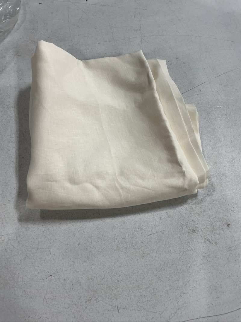 Condition photo showing Good Condition for european linen shower curtain, one size, ivory