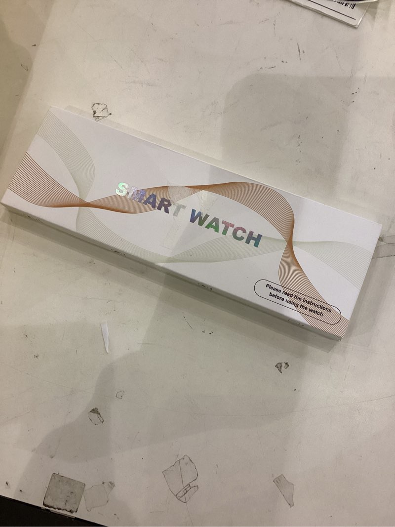 Condition photo showing New/Like New for Smart Watch for Men Women, 1.85" HD Fitness Tracker (Answer/Make Call), 1000 mAh Battery, 120+ Sport Modes, 24/7 Heart Rate/Sleep Monitor Fitness Watch, IP68 Waterproof, Smartwatch for Android/iPhone Black