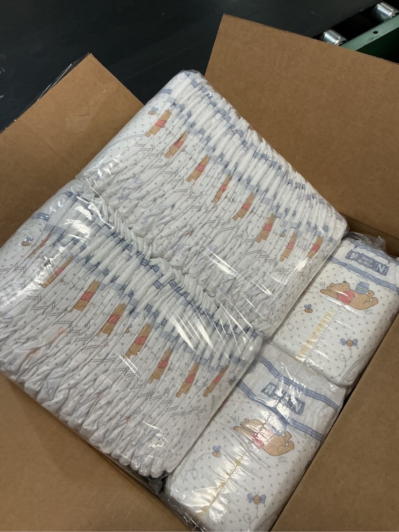 Condition photo showing New/Like New for huggies size newborn diapers, little snugglers baby diapers, size newborn (up to 10 lbs), 144 count, packaging may vary