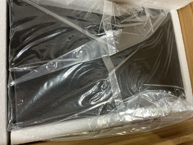 Condition photo showing New/Like New for 48x8x5 Fireplace Mantel - Handcrafted Hollow Rustic Solid Wood Wall Mounted Floating Shelf with Invisible Heavy Duty Wood Bracket (Weathered Black) Weathered Black 48x5x8-hollow