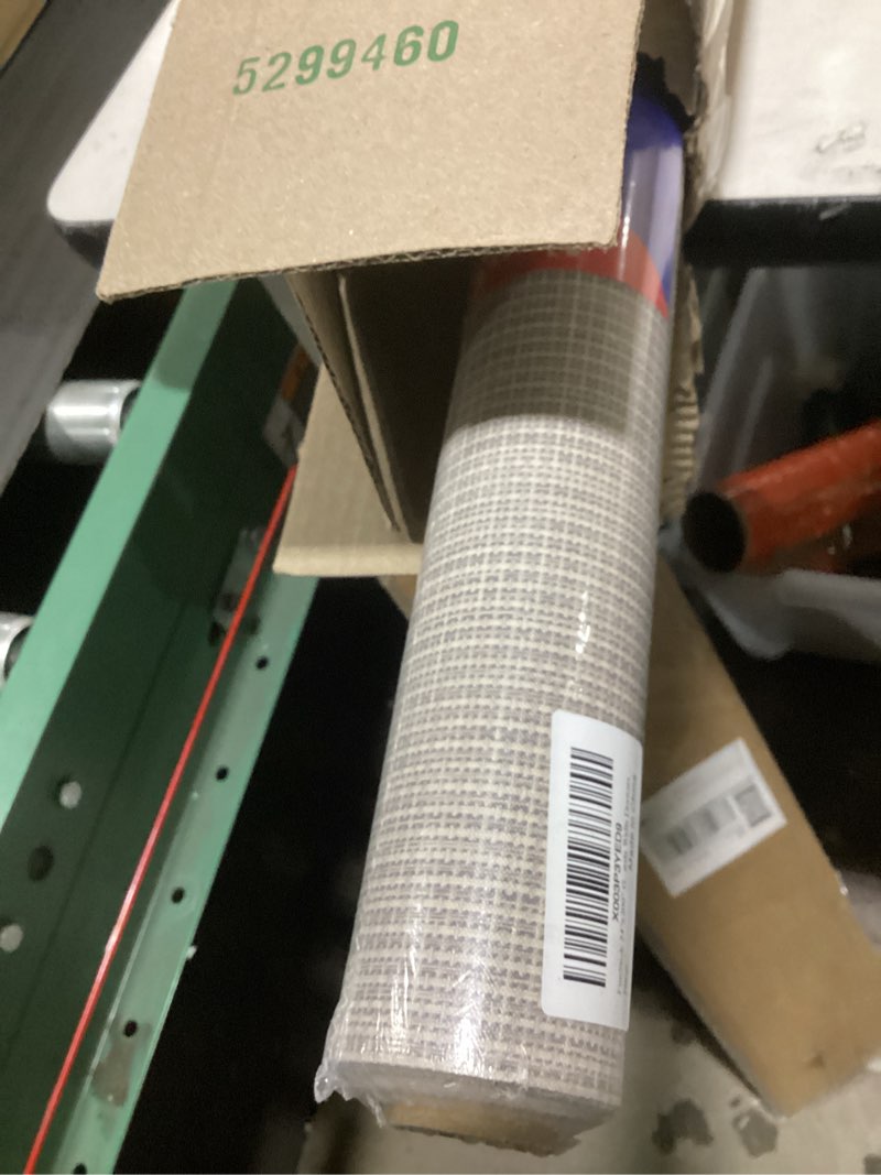 Condition photo showing New/Like New for FunStick 24"x200" Grey Grasscloth Peel and Stick Wallpaper for Bathroom Waterproof Linen Fabric Wall Paper Textured Self Adhesive Geometric Wallpaper Removable Contact Paper for Cabinets Walls Drawers 200" x 24" Gray