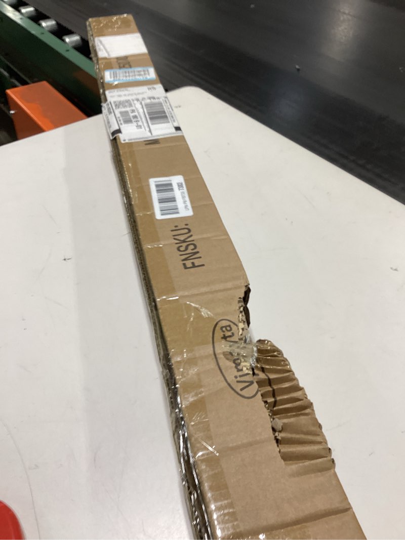 Condition photo showing New/Like New for Double Curtain Rods 36-72 Inches for Windows, 1 Inch Diameter Adjustable Heavy Duty Drapery Rod with Aluminum Alloy Brackets and Finials, Modern Stylish Dual Curtains Rod, Matte Black Matte Black 36"-72"