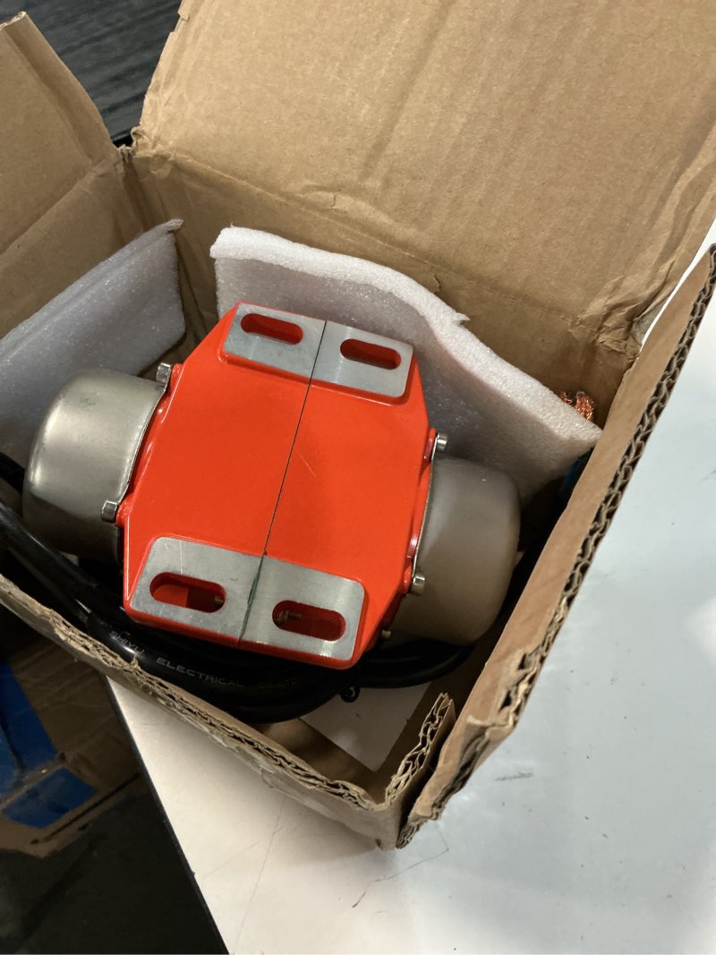 Condition photo showing As Is for industrial concrete vibrator ac single phase 110v 3600rpm 40w for vibrating table feeder silo 40.0 watts
