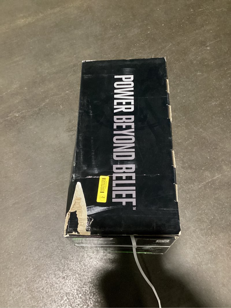 Condition photo showing As Is for ego power+ 56-volt 880-cfm 200-mph battery handheld leaf blower 4 ah battery included charger included