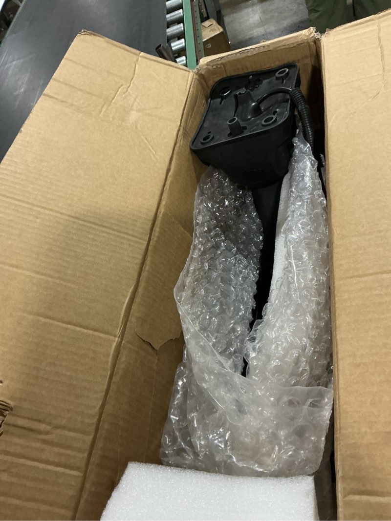 Condition photo showing As Is for right black hood mirrors assembly compatible with 2008-2017 freightliner cascadia right 08-17 cascadia black hood side mirror
