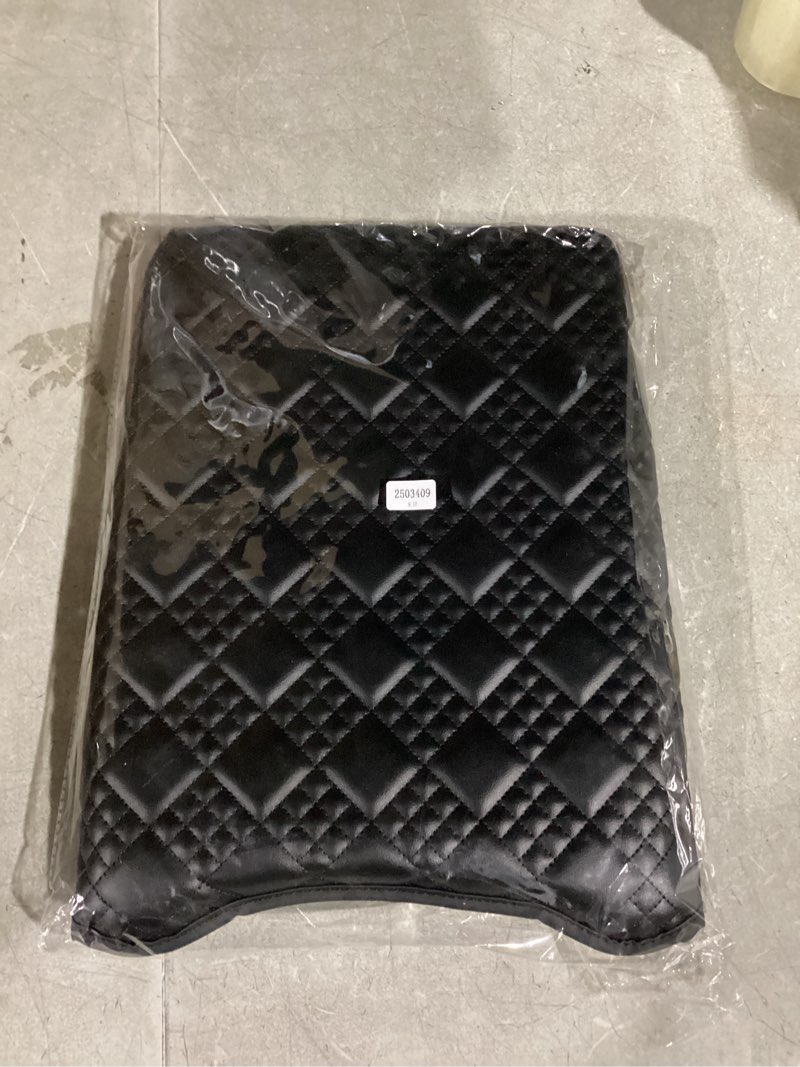 Condition photo showing Good Condition for KBH Center Console Armrest Cover for 2007-2013 Chevy Silverado & Tahoe & Suburban, GMC Sierra & Yukon, Middle Console Lid Protector, PU Leather Trim, Black (Fits Jump Seat Only) Jump Seat, 2007-2013 Silverado Tahoe Sierra etc. Black Armrest Cover
