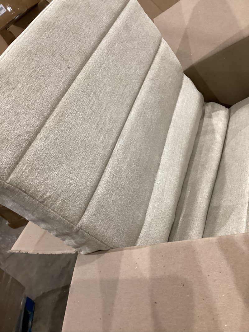 Condition photo showing Good Condition for hearth & harbor upholstered twin headboard - easy assemble channel stitched headboard twin size - wall mounted headboards with 3d soundproof wall panels peel & stick floating headboards, linen twin 02-linen