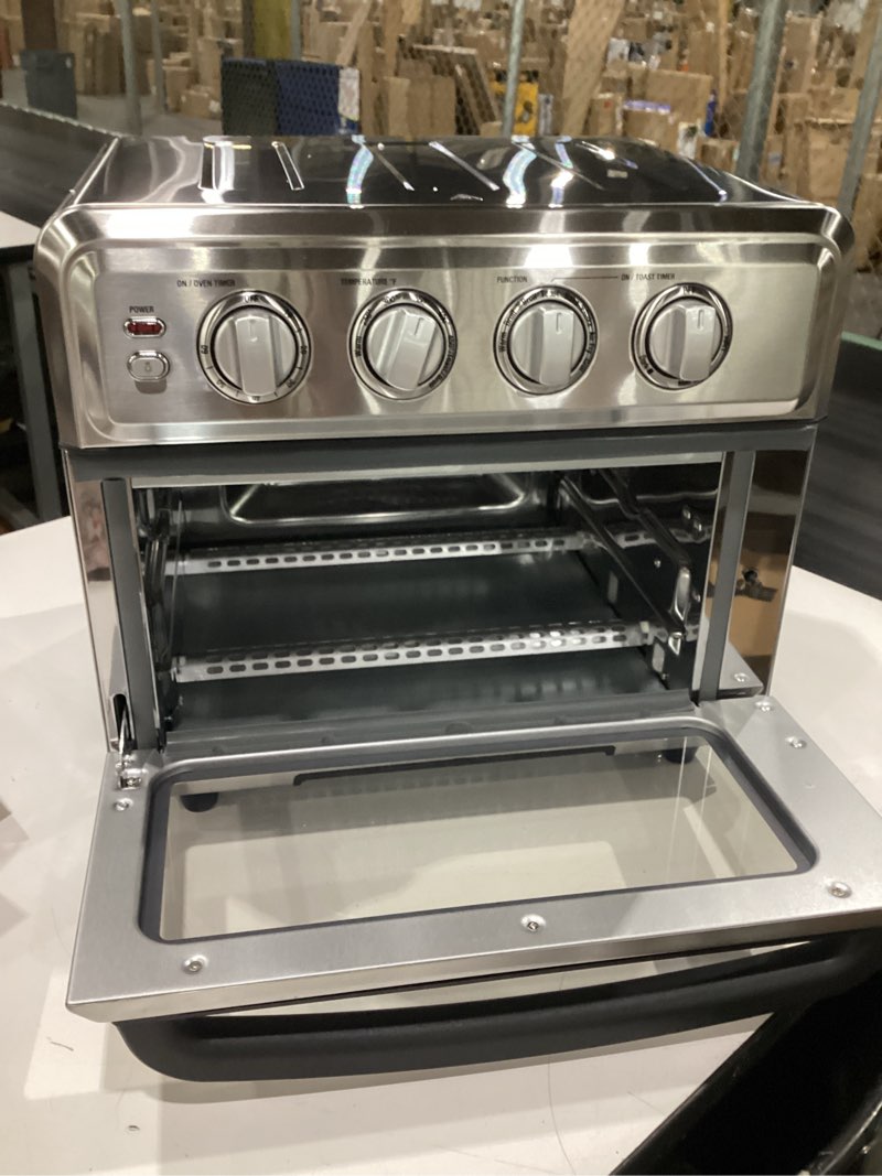 Condition photo showing New/Like New for cuisinart airfryer toaster oven with grill  stainless  toa-70nas