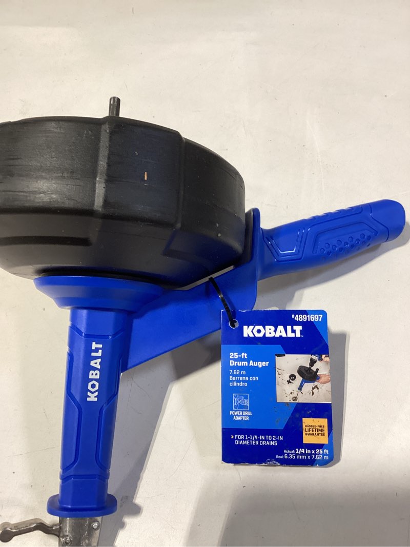 kobalt 1/4-in x 25-ft high carbon wire hand auger for sink