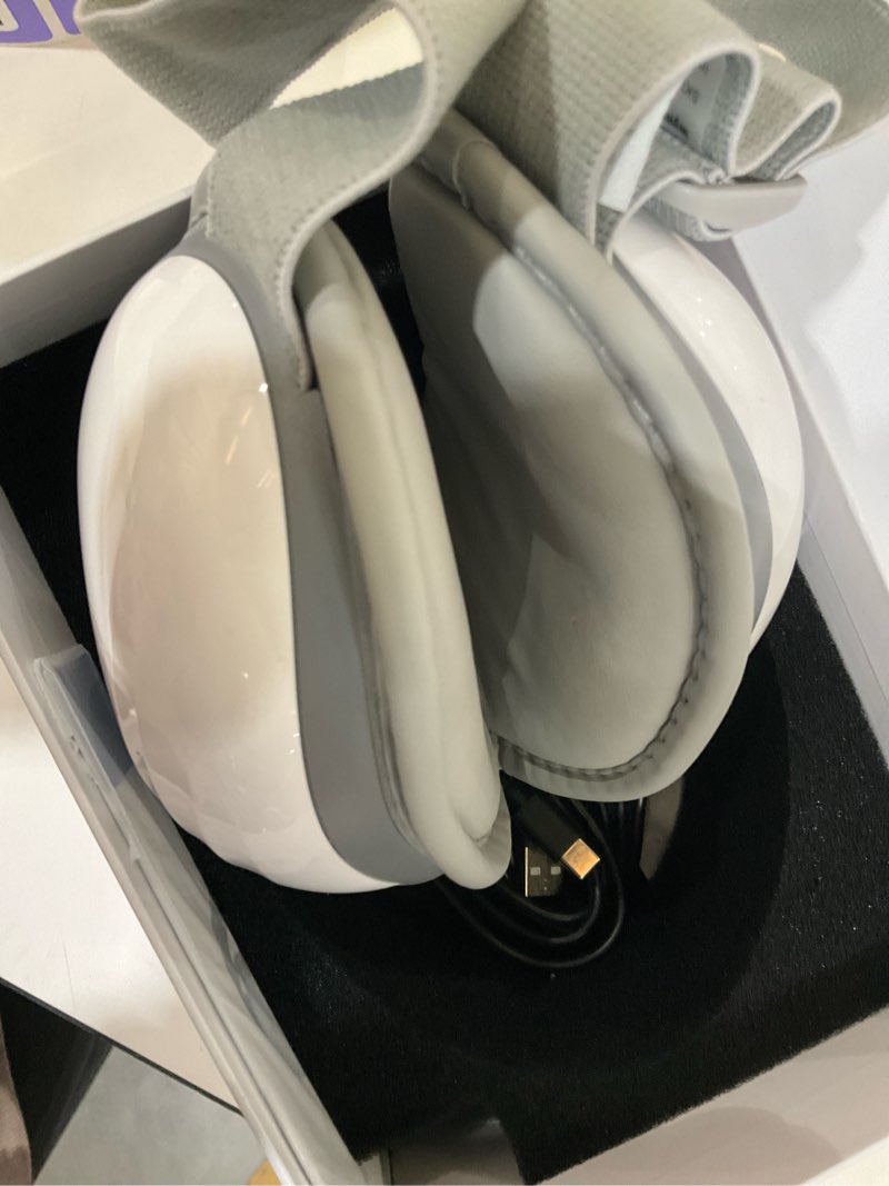 Condition photo showing Good Condition for Mynt 5 Mode Eye Massager with Heat and Cooling, Heated Eye Massager with Bluetooth Capability, Folding Eye Mask Massager with Heat and Cool, Eye Massage with Voice Announcement, Gifts for Christmas White-01