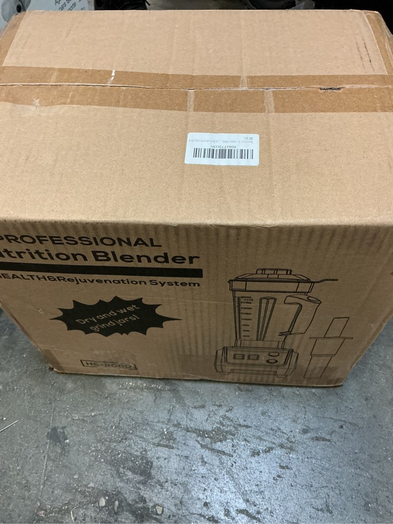 Condition photo showing Good Condition for 1800w blender for smoothies, countertop blenders for kitchen with 70 oz bpa-free pitcher and 20 oz to-go cup, 28000 rpm high-speed motor blender for ice crushing, frozen drinks, milkshakes ruby red