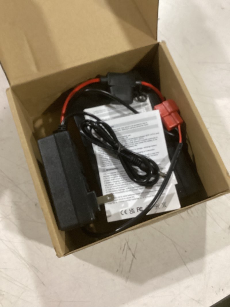 Condition photo showing Good Condition for 6v 7ah li-ion battery pack with charger, replacement for kids ride-on cars, atvs, fire trucks, black and green