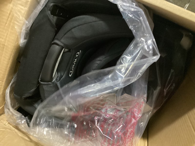 Condition photo showing New/Like New for graco turn2me 3-in-1 convertible car seat, cambridge, featuring headrest and harness adjust, easy installation and steel reinforced frame