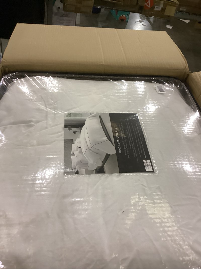 Vera Wang - King Comforter Set, Luxury Cotton Sateen Bedding Set with Matching Shams, Chic Room Esse