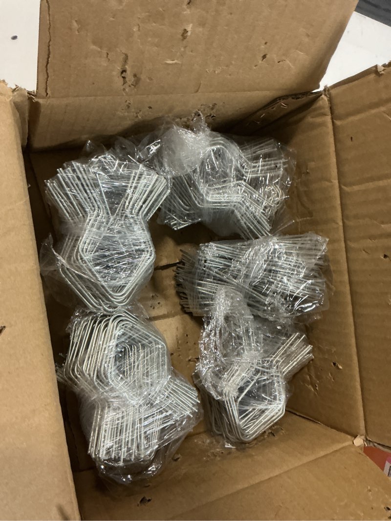 Condition photo showing New/Like New for T Post Clips for Wire Fencing, T-Post Fence Clips with Free Drill Chuck Tool, 500 Pcs Preformed Ez Twist Fence Ties for Chain Link Fencing Installation, 11 Gauge Galvanized Steel, for Garden, Farm