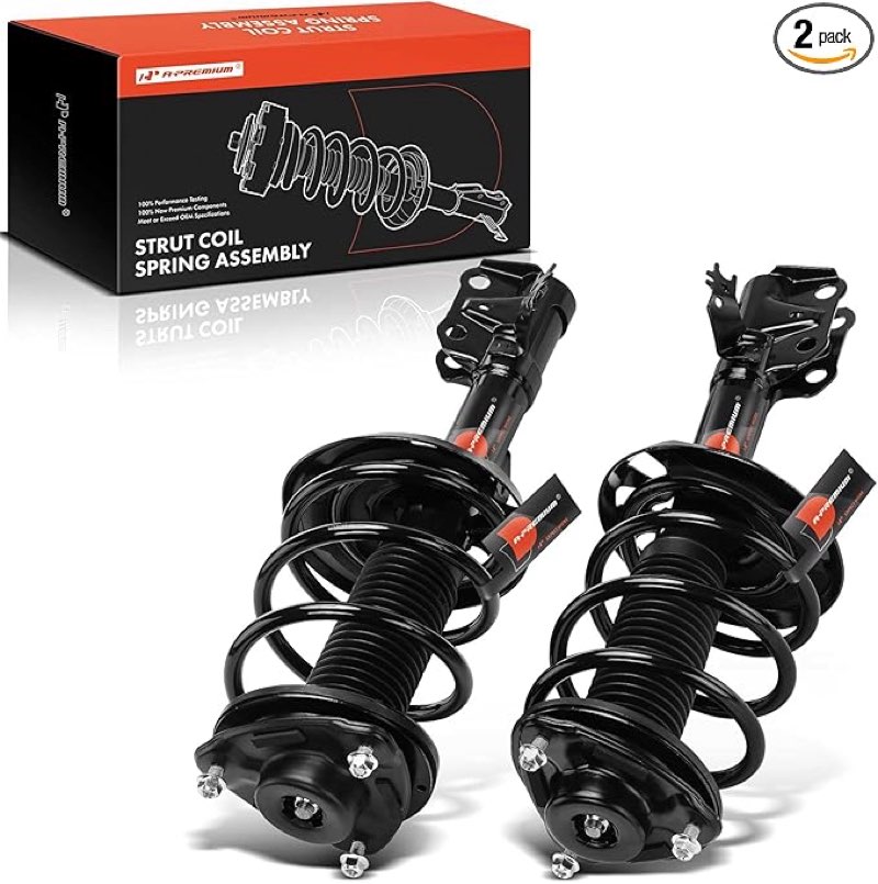 A-Premium Front Complete Strut and Coil Spring Assembly Compatible with Toyota Camry [2.5L FWD] 2018 2019 2020 2021 2022 2023, 2-PC Set