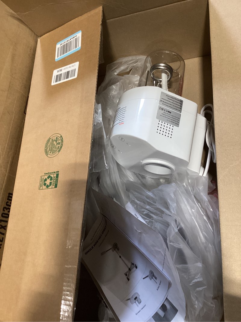 Condition photo showing Good Condition for professional facial steamer, hot mist spray & ozone, lcd touch screen & timer function, 600cc large capcity water jag, spa at home, white