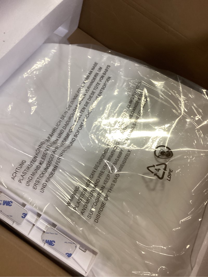 Condition photo showing Good Condition for electric bidet toilet seat, elongated, warm water with air dryer, heated seat and slow close lid, front and rear wash, led nightlight, wireless remote, white, 101 oval