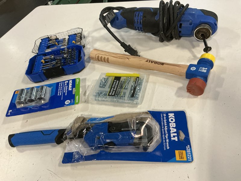 Condition photo showing Good Condition for assorted tools for maintenance in general brand kobalt different functioned and styles