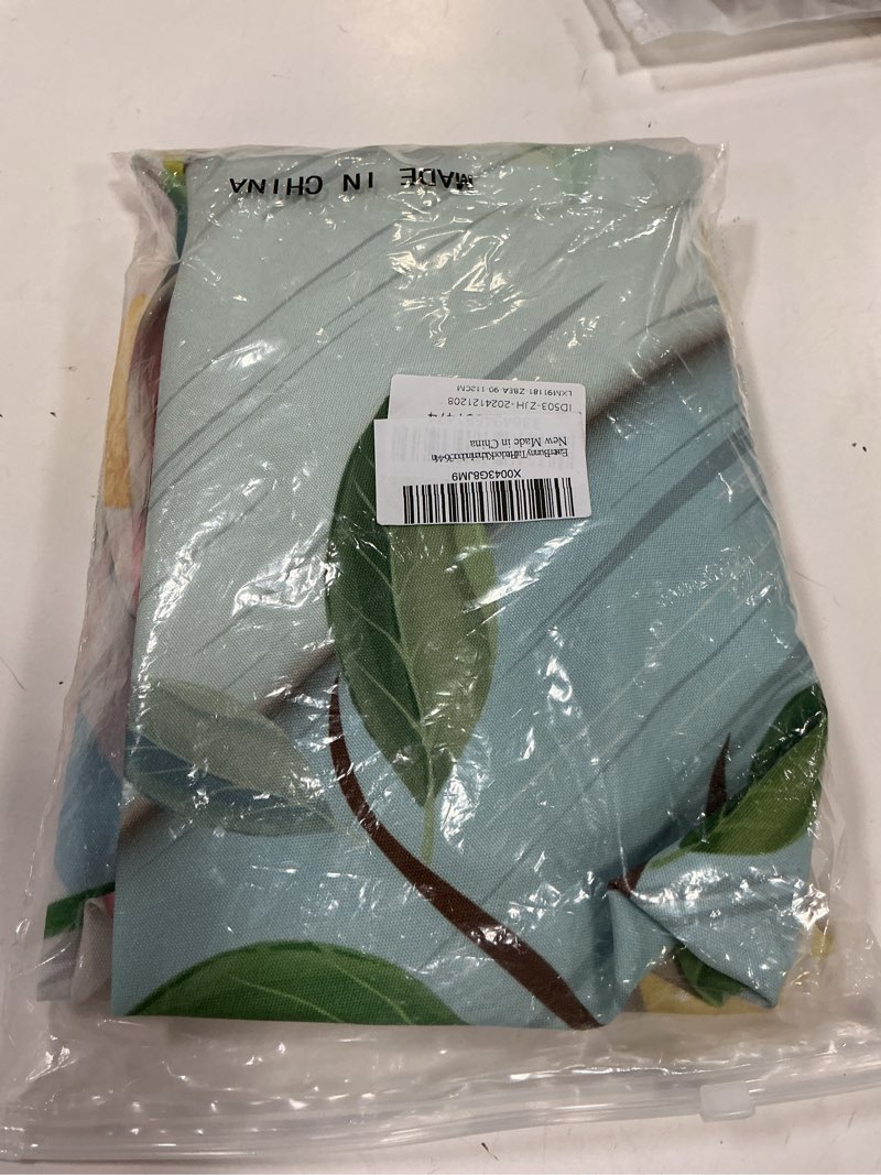 Condition photo showing New/Like New for Mushroom Fitted Tablecloth for Round Table,Pastoral Botanical Floral Kitchen Table Cover with Elastic Edge Waterproof Cloth,Moon Black Back Circle Covers Indoor Outdoor Picnic 36-44in 44" (Round) Black