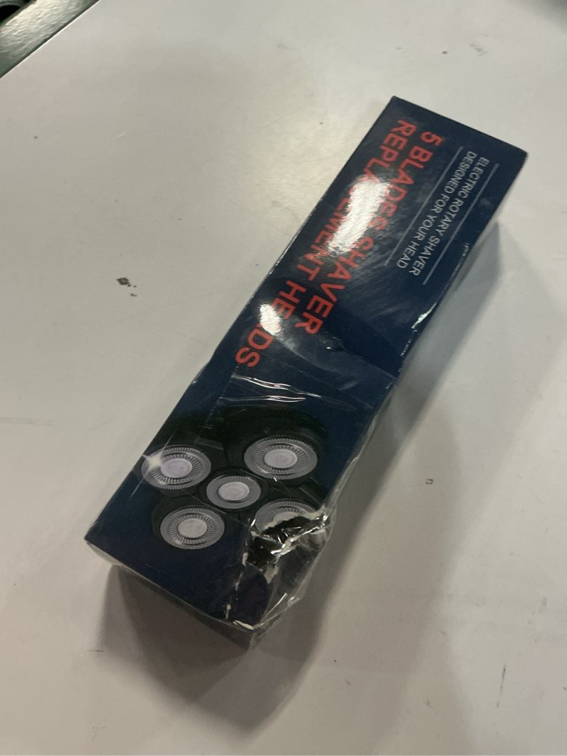 Condition photo showing New/Like New for 5 Pack Replacement Blades for Freebird Head Shaver | 5-Blade Electric Razor Refills for Bald Men Freedom Grooming + 1 Cleaning Brush 5pcs