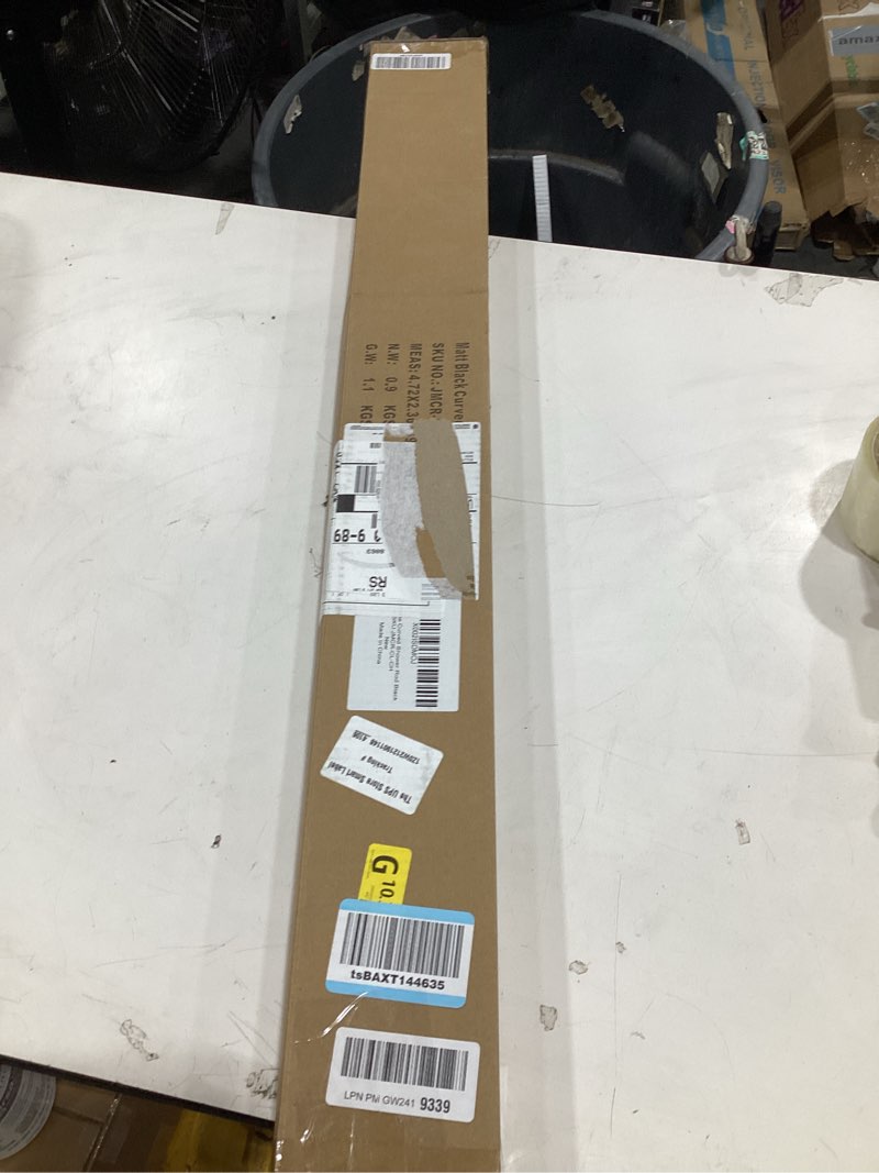 Condition photo showing Good Condition for curved shower curtain rod for bathroom 38-72 inches, adjustable length, curved shower rod, 0.9mm thi