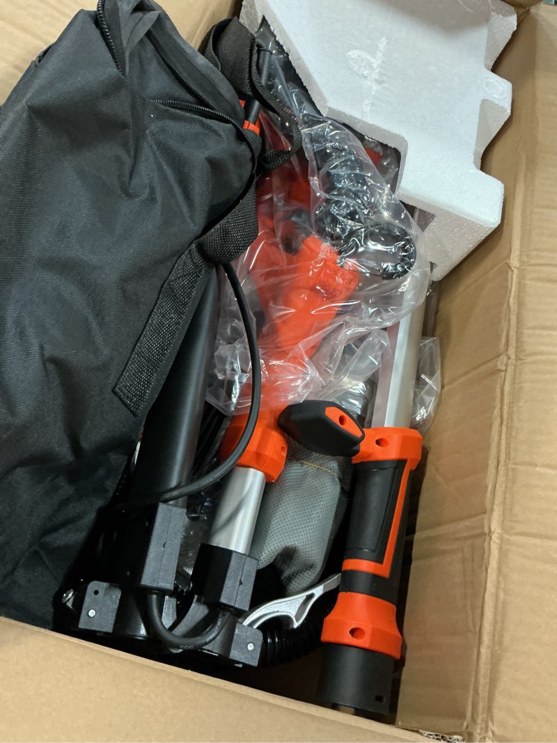 Condition photo showing Good Condition for Drywall Sander, 1000W Popcorn Ceiling Removal Tool, Automatic Drywall Sander with Vacuum Dust Collection, LED Light, 6 Variable Speed 800-2200RPM, Foldable & Extendable Handle,15Pcs Sanding Discs