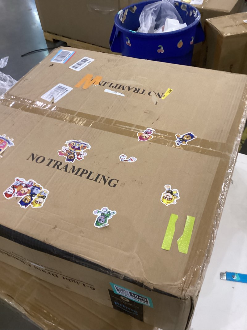 Condition photo showing New/Like New for 23.6'' Large Vintage Round Chandelier, 6-Light Modern Farmhouse Lantern Chandelier, Antique Double Drum Chandelier for Dining Room Entryway Kitchen Island Foyer, Silver with Gold Interior 23.6"/6-Light Silver with Gold Interior