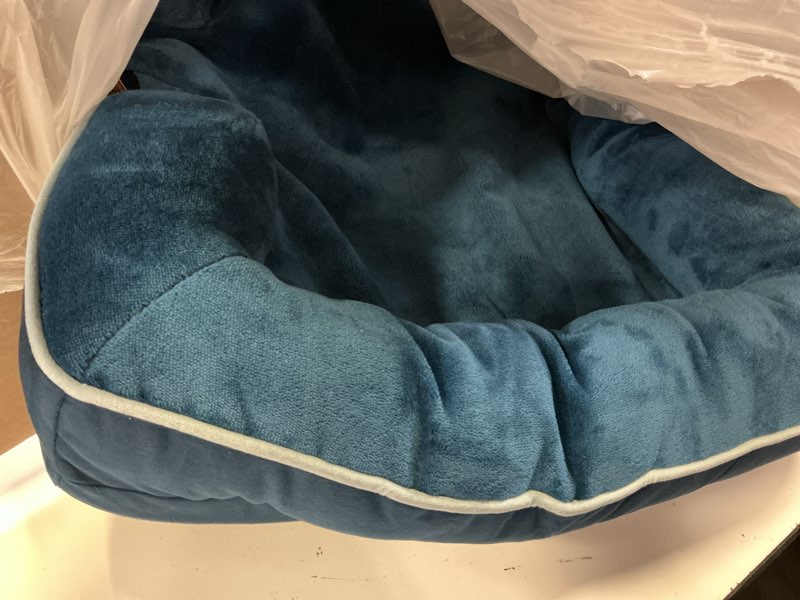 Condition photo showing Good Condition for bedsure orthopedic dog bed medium size dogs - washable medium dog cat bed waterproof, comfort pet couch sofa with washable removable cover, pets bed with nonskid bottom, blue navy, 28" 28"l x 23"w x 6.5"th blue navy