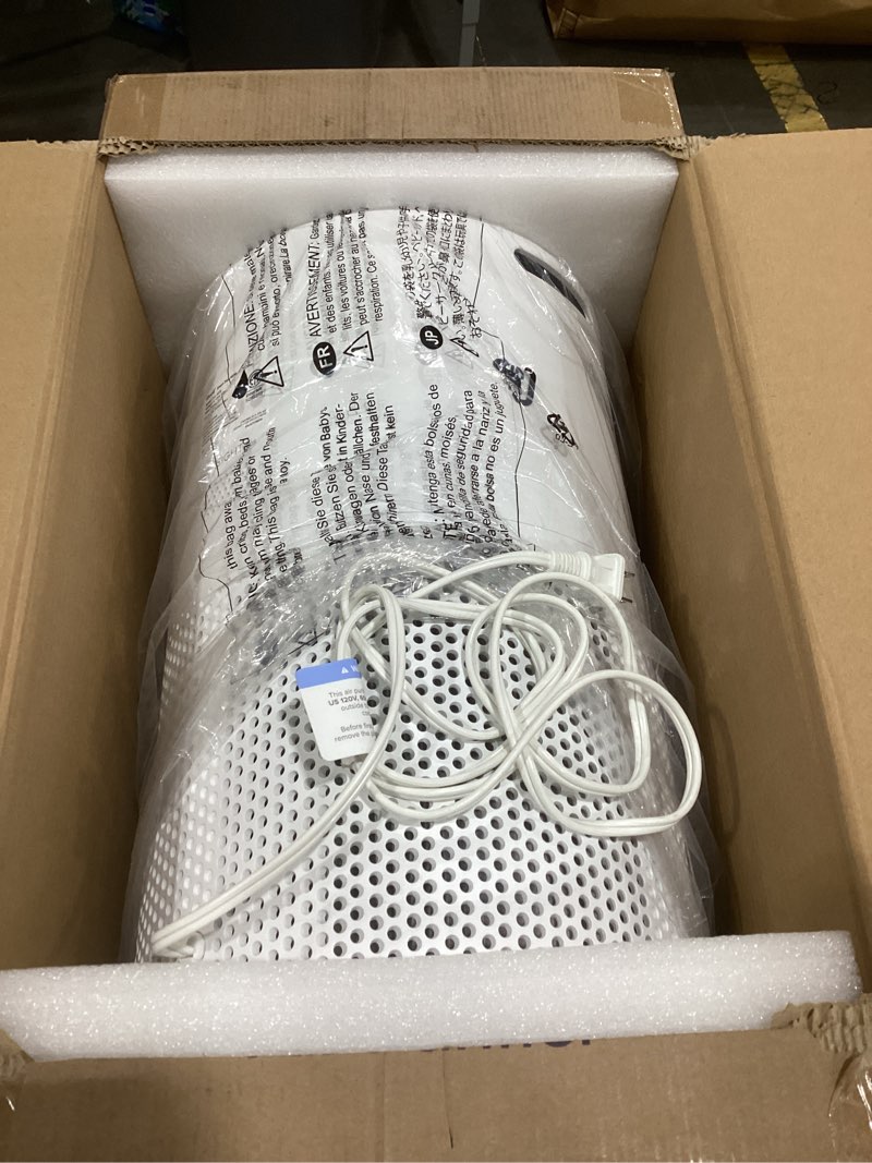 Condition photo showing As Is for levoit air purifiers for home large room up to 1733 ft² with hepa sleep mode, aham verifide, auto mode, air quality monitor, smart wifi, 3-in-1 filter for pet allergy, smoke, dust, core 400s-p, white core 400s-p white