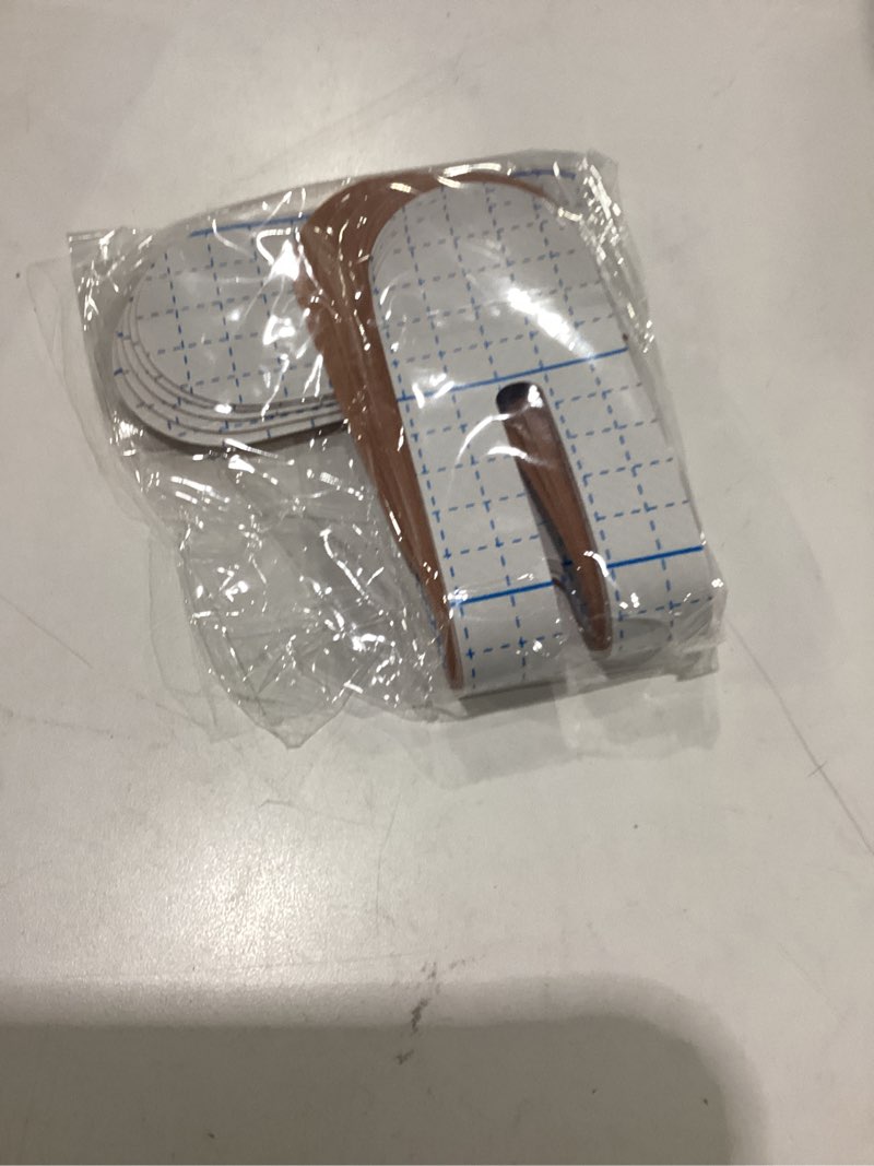 Condition photo showing New/Like New for precut kinesiology tape for knees, 10 strips - knee support & stability, knee pain relief athletic tape - waterproof & elastic, breathable hypoallergenic latex-free tape, beige beige 10 strips