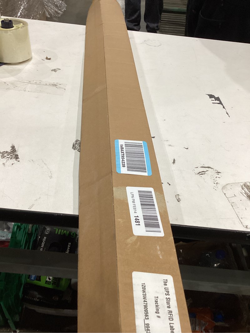 Condition photo showing As Is for Ivilon Tension Curtain Rod - Spring Tension Rod for Windows or Shower, 54 to 90 Inch. Warm Gold 54" to 90" Warm Gold
