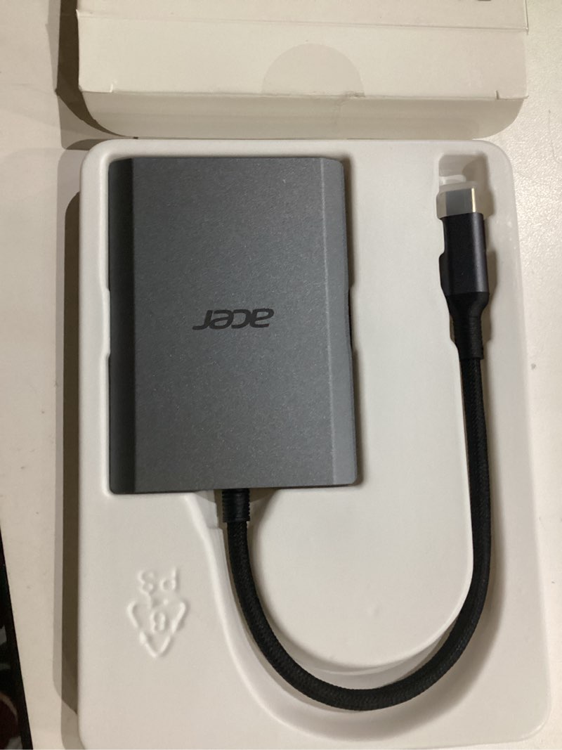 Condition photo showing Good Condition for Acer USB C to Dual HDMI Adapter 4K@60Hz, 4-in-1 HDMI Splitter for Dual Monitors with 100W PD, USB 3.0, Docking Station Dual Monitor Compatible with Acer, MacBook Air/Pro, Dell XPS, HP, etc