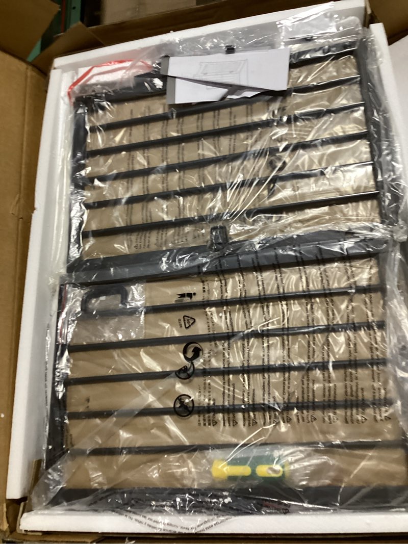 Condition photo showing Good Condition for 27.2" Dog Crate Furniture with Barn Door, Heavy Duty Dog Kennel Indoor with 2 Doors, Wooden Pet Cage End Table for Small Medium Dogs up to 22 lb, Anti-Chew Anti-Escape, Black DFC84304B 27.2"L x 19.3"W x 25.4"H Black