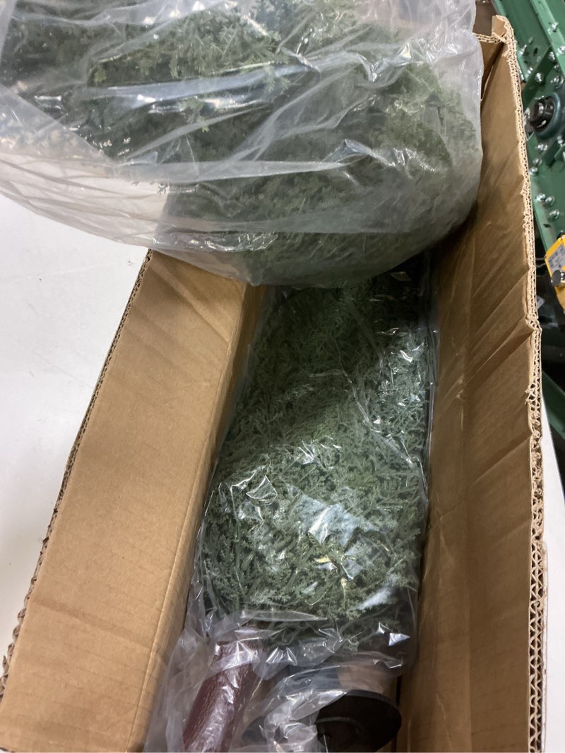 Condition photo showing Good Condition for 3FT Artificial Cedar Topiary Trees with Ground Spike, Set of 2 UV Resistant Fake Evergreen Bushes Shrubs Trees Artificial Plants Realistic Faux Cypress Plants for Indoor Outdoor Front Porch Garden