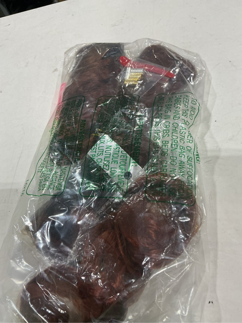 Condition photo showing As Is for wipporya ginger french curl braiding hair 24 inch soft ginger braiding hair pre stretched loose wave bouncy 100g/pack yaki crochet hair for black women hair extensions for braids (#350) #350 24 inch (pack of 6)