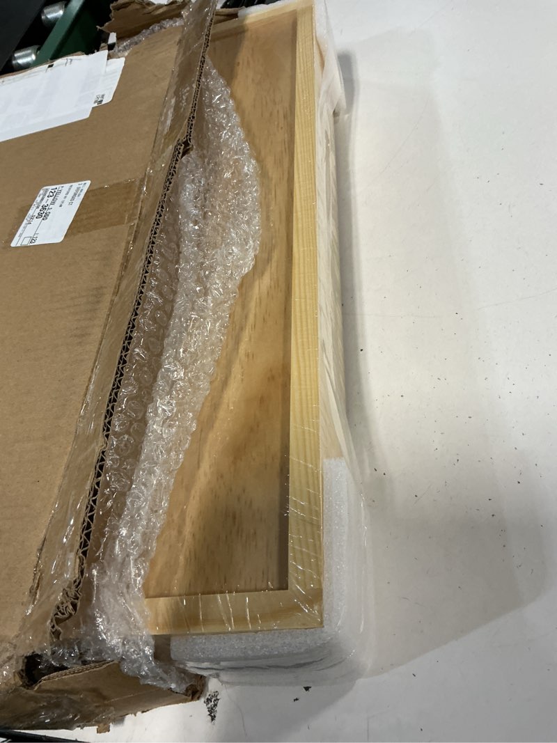 Condition photo showing Good Condition for 23”w x 21”d x 3”h soft close slide out wood drawer organizer for kitchen, bottom and side assembly (cabinet opening>23.5 inches for bottom assembly, opening= 23 inches for side assembly) 23''w x 21''d