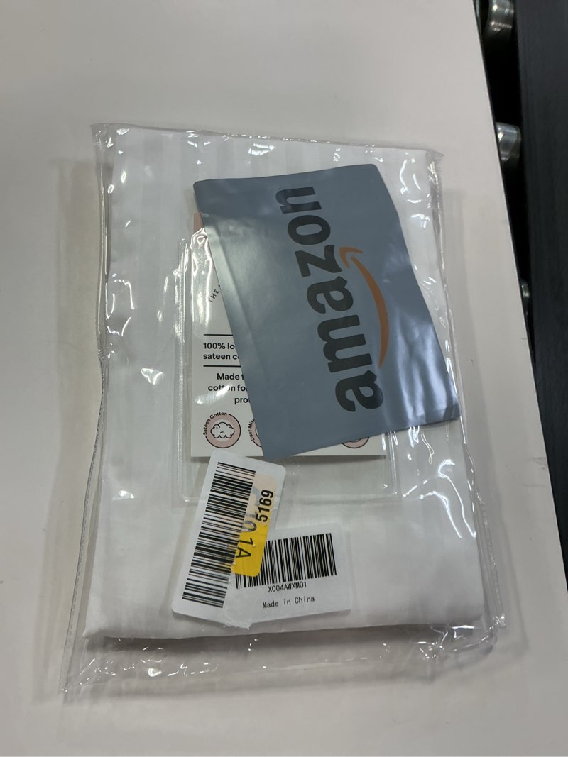 Condition photo showing New/Like New for FAUNNA Hidden Zippered Pillow Protectors Cover Queen Size Set of 2 - Soft Quiet Sateen 100% Long-Staple Cotton Cases -Comfortable and Cozy White Bed Pillow Cover