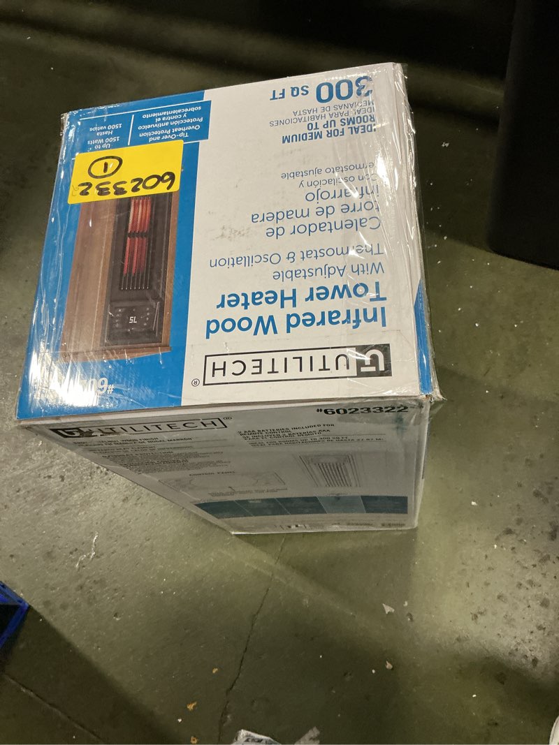 Condition photo showing Good Condition for Utilitech Utilitech 1500 -Watt Infrared quartz Tower Indoor Electric Space