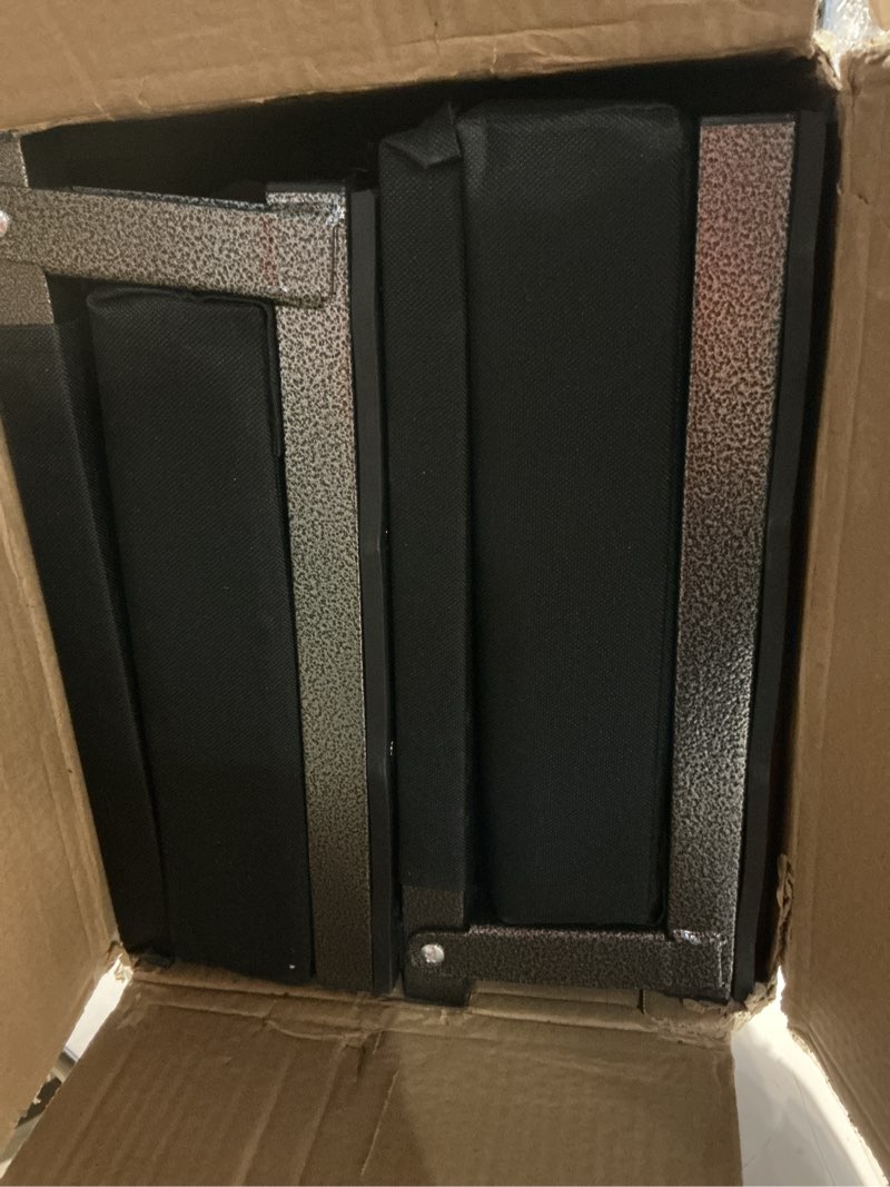 Condition photo showing Good Condition for sport beats stadium seats with back support bleacher chairs with back and cushion thick padded bleacher seats includes shoulder strap standard black 2