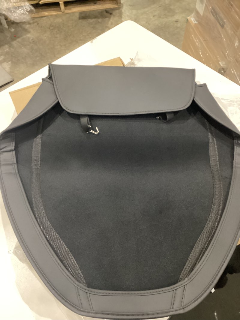 Condition photo showing Good Condition for car seat protectors designed for tesla model y/3 accessories (includes 2025 model y juniper & model 3 highland), wear resistant leather kick mats with more space pocket, set of 2