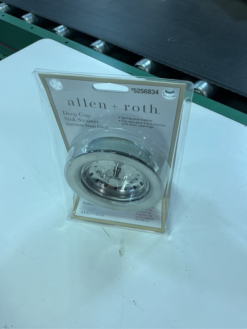 Condition photo showing New/Like New for allen + roth 3.5-in stainless steel stainless steel rust resistant strainer lock mount included