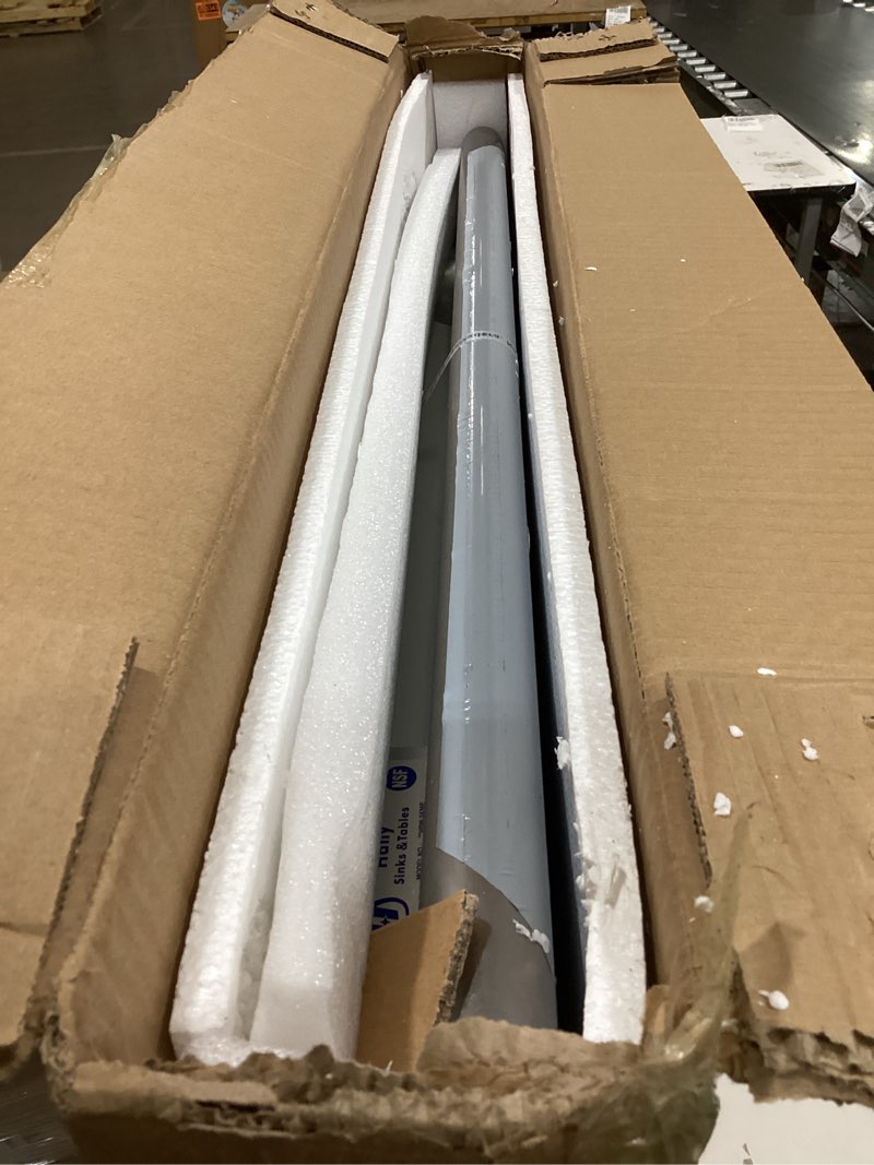 Condition photo showing New/Like New for hally stainless steel table for prep & work 24 x 36 inches, nsf commercial heavy duty table with undershelf and galvanized legs for restaurant, home and hotel 24''x36''