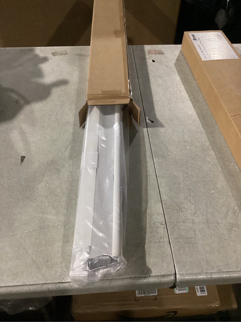 Condition photo showing Good Condition for LazBlinds Cordless Cellular Shades, No Tools No Drill Blackout Honeycomb Shades Pleated Blinds for Windows, 17'' W x 36'' H, Silver White Blackout-silver White 17'' W x 36'' H